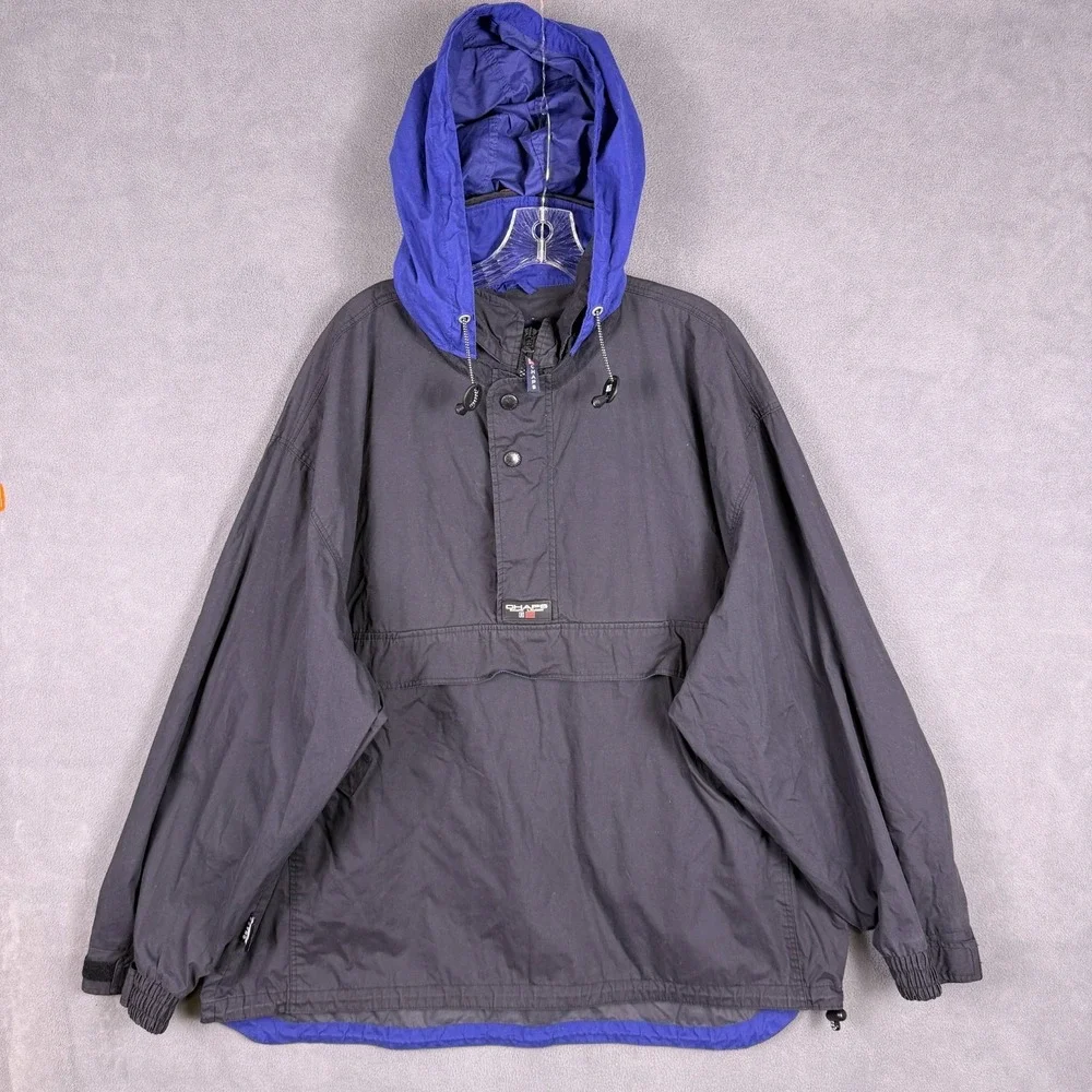 Vintage 90s Chaps Ralph Lauren Mens Anorak Windbreaker Jacket Pullover XL Russia